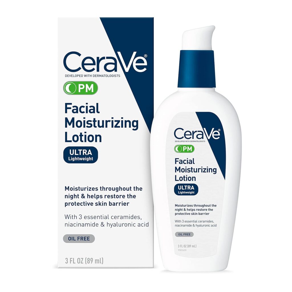 CeraVe PM lotion for nighttime use